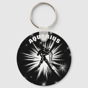 Aquarius sign keychain