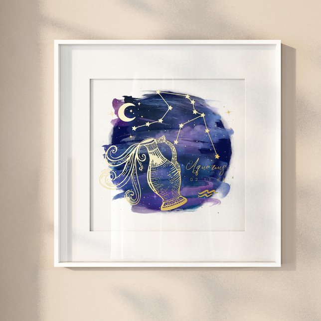 Aquarius Sign of the Zodiac Custom Birth Date (Creator Uploaded)