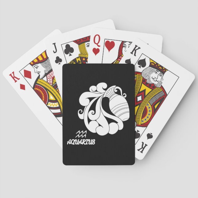 Aquarius Silhouette Playing Cards (Back)