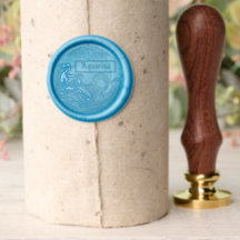 Aquarius Simple Zodiac Signs Abstract Art