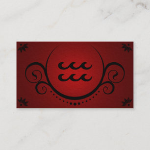 aquarius sophistications business card