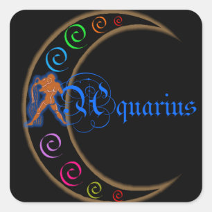 Aquarius Square Sticker