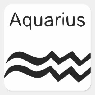 Aquarius Square Sticker