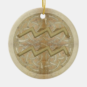 Aquarius Star Sign Personalized Ornament