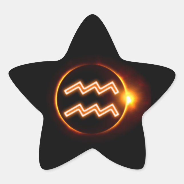 Aquarius Star Sticker (Front)