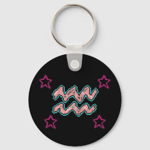 AQUARIUS Stars Keychain
