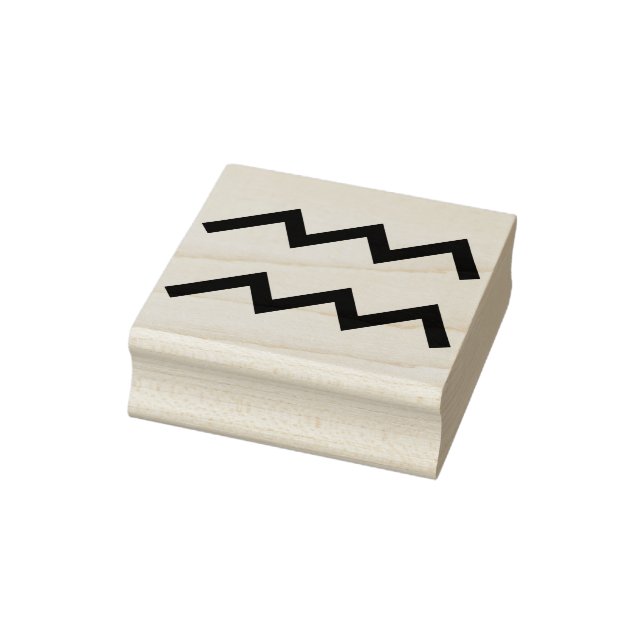 aquarius symbol art stamp (Stamp)