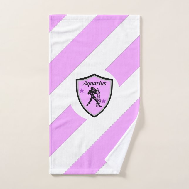 Aquarius symbol     hand towel (Hand Towel)