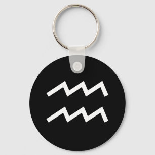 Aquarius Symbol Keychain