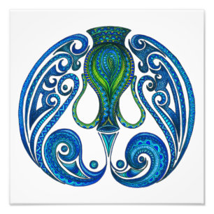 Aquarius Symbol Photo Print