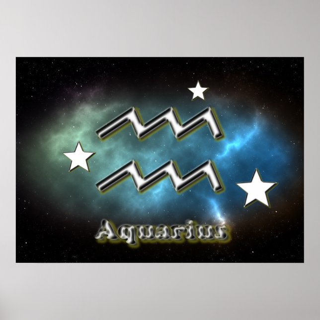 Aquarius symbol poster (Front)