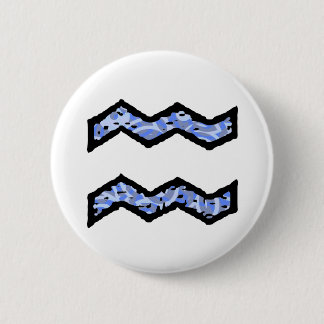 Aquarius Symbol (style 1_blue) button