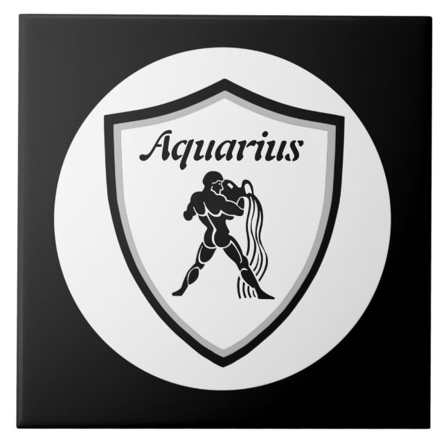 Aquarius symbol        tile (Front)