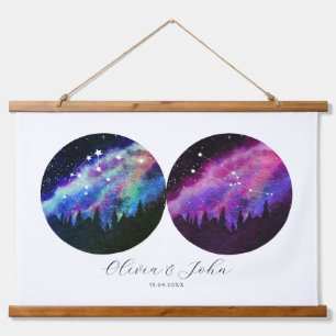Aquarius Taurus Personalized Couples Horoscope Hanging Tapestry