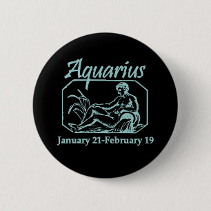 Aquarius Teal 2 Inch Round Button