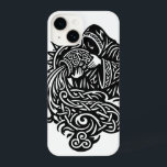 Aquarius — The Water Bearer by BurnsInHell iPhone 14 Case<br><div class="desc">The haunted‑ink Aquarius pours the eternal current of vision and rebellion. Black‑and‑white Gothic linework forms waves and radiant sunburst — a mythic symbol of renewal and cosmic flow. Drawn in the signature BurnsInHell Tarot style, this piece channels the Air element’s clarity and the water bearer’s timeless defiance. Perfect for seekers,...</div>