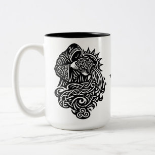 Aquarius — The Water Bearer by BurnsInHell Two-Tone Coffee Mug