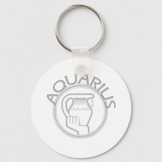 Aquarius The Water Bearer Keychain (Front)