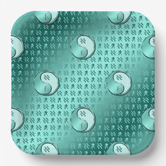 Aquarius the Water Bearer Paper Plate