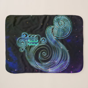 aquarius the water carrier zodiac blanket