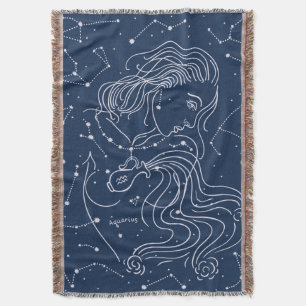 Aquarius Throw Blanket