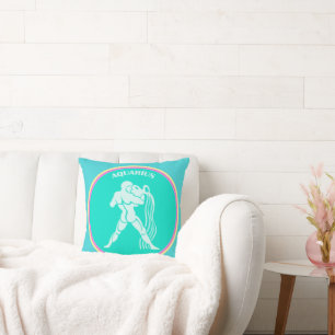 Aquarius Throw Pillow