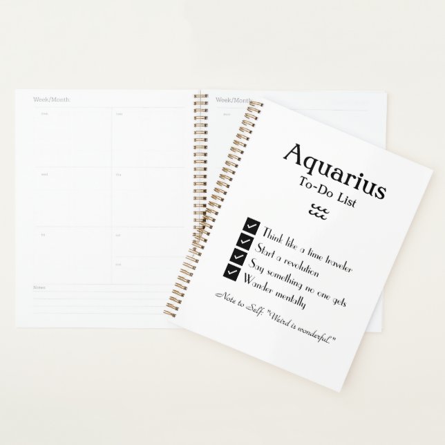 Aquarius – To-Do List Planner (Display)