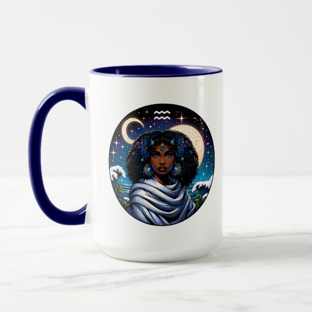 Aquarius Traits and Dates  | Water Bearer Mug (Left)