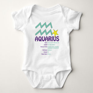 Aquarius Traits Baby Bodysuit