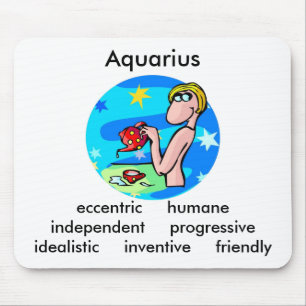 Aquarius Traits Mouse Pad