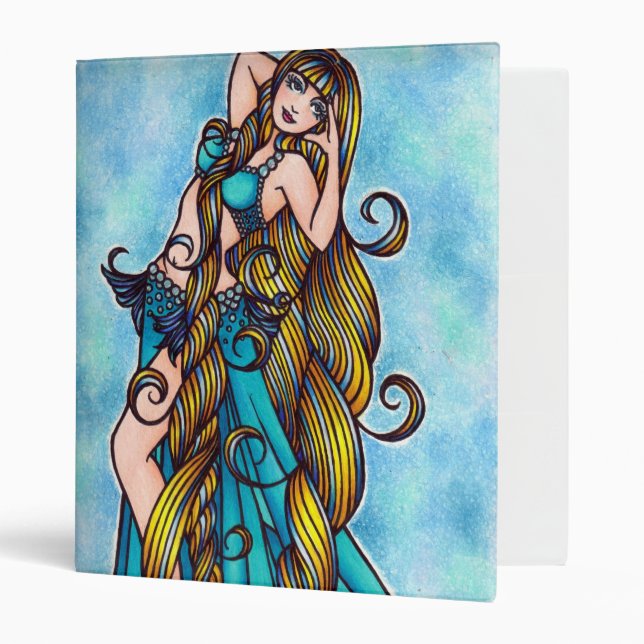 Aquarius Ventre de l'eau Danser la déesse Classeur (Devant/intérieur)