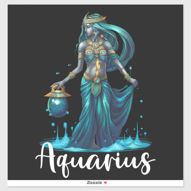Aquarius Vinyl Sticker (Sheet)