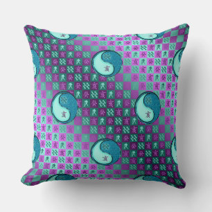 Aquarius & Water Boar Throw Pillow