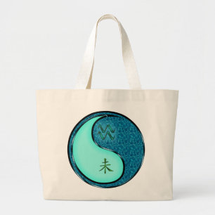 Aquarius & Water Goat Large Tote Bag