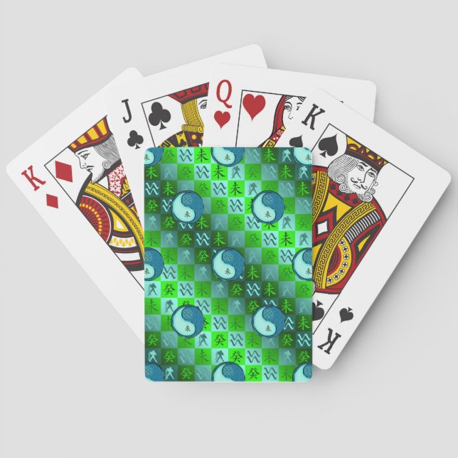 Aquarius & Water Goat Playing Cards (Back)