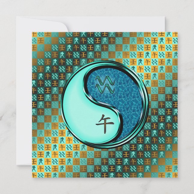 Aquarius & Water Horse Card (Front)