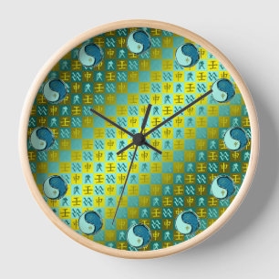 Aquarius & Water Monkey Clock