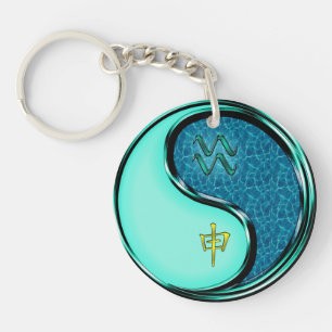 Aquarius & Water Monkey Keychain