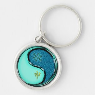 Aquarius & Water Monkey Keychain