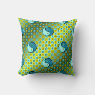 Aquarius & Water Monkey Throw Pillow