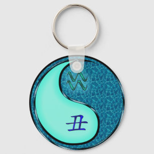 Aquarius & Water Ox Keychain