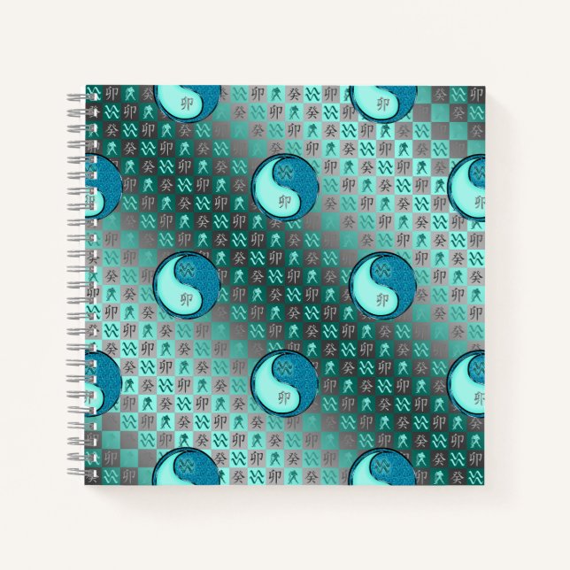 Aquarius & Water Rabbit Notebook (Front)
