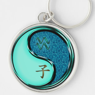Aquarius & Water Rat Keychain