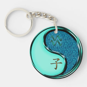 Aquarius & Water Rat Keychain