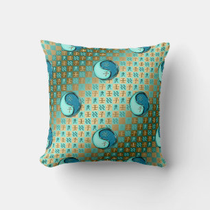 Aquarius & Water Rat Throw Pillow