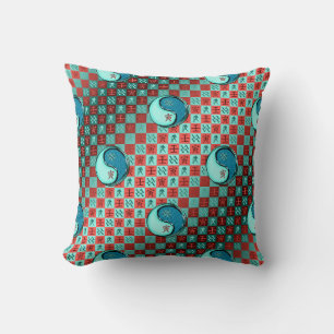 Aquarius & Water Tiger Throw Pillow