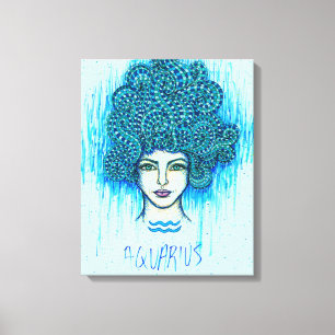 Aquarius Woman Canvas Print