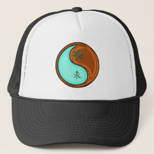 Aquarius & Wood Goat Keychain Trucker Hat