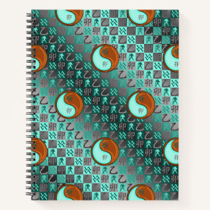 Aquarius & Wood Rabbit Notebook