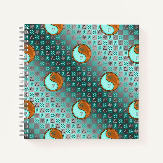 Aquarius & Wood Rabbit Notebook (Front)